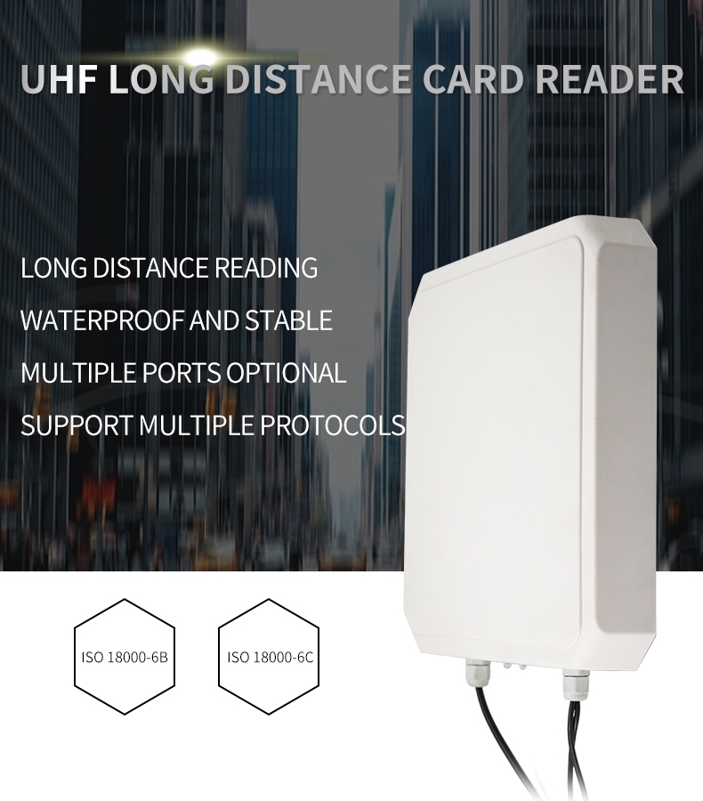 YANZEO R169 9DBI 10M Long Range Integrated UHF RFID Reader Writer RS485  RS232 USB Waterproof 865～928MHz Yanzeo
